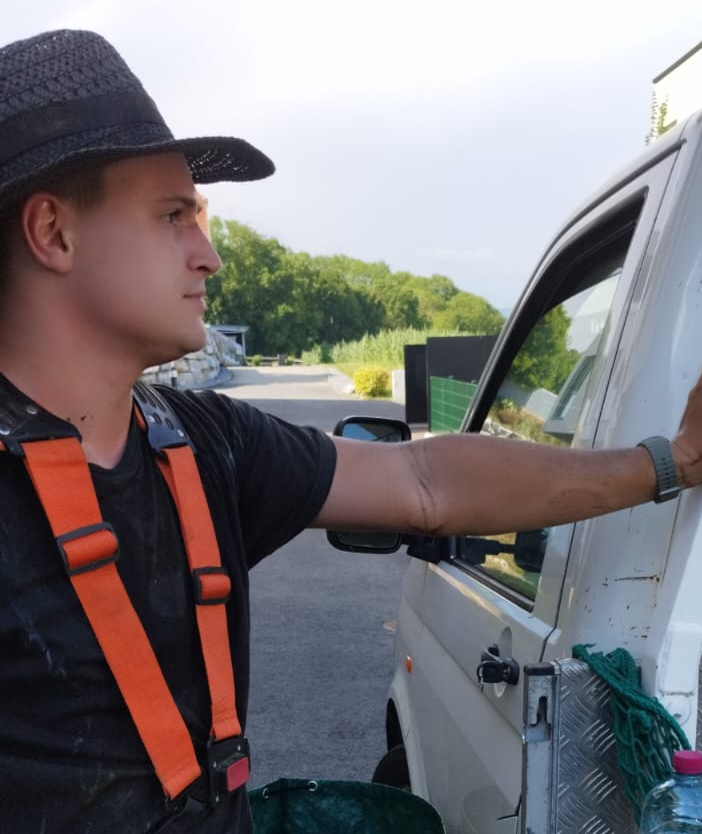 Green Mike bei der Arbeit